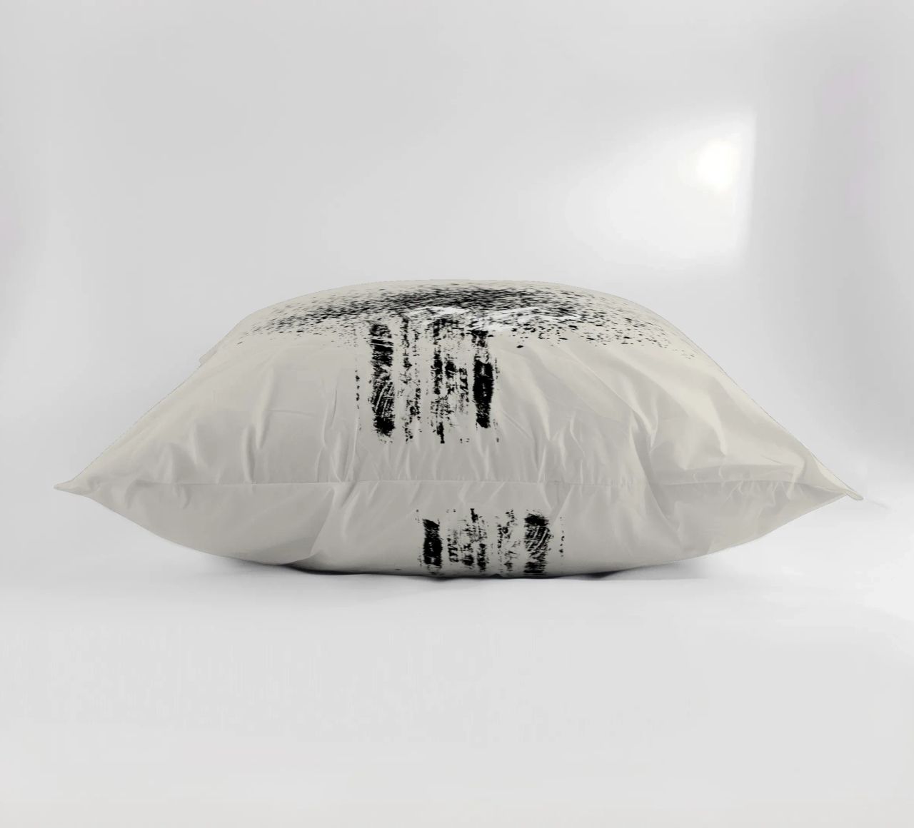 Modern and minimalist abstract with beige background cuscino da Imaginative