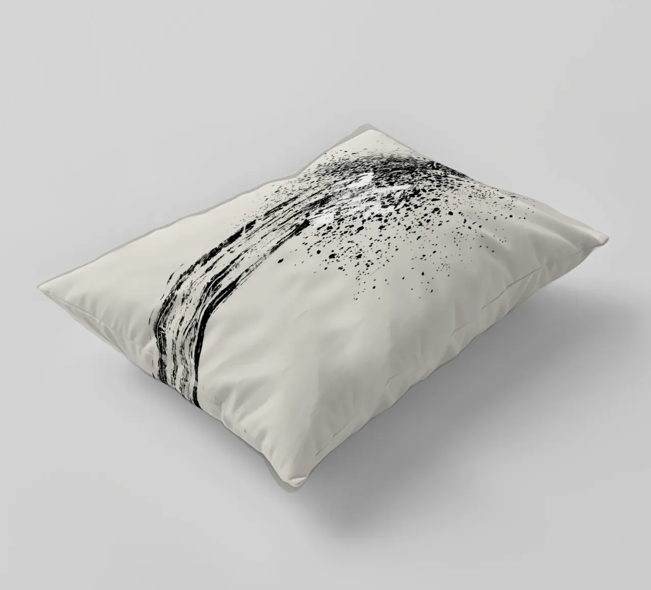 Modern and minimalist abstract with beige background cojín de Imaginative