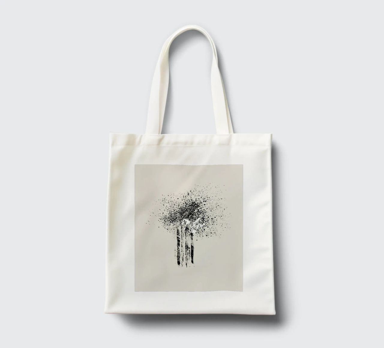 Modern and minimalist abstract with beige background borsa in juta da Imaginative