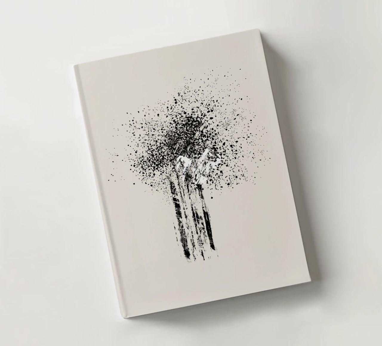 Modern and minimalist abstract with beige background notebook by Imaginative