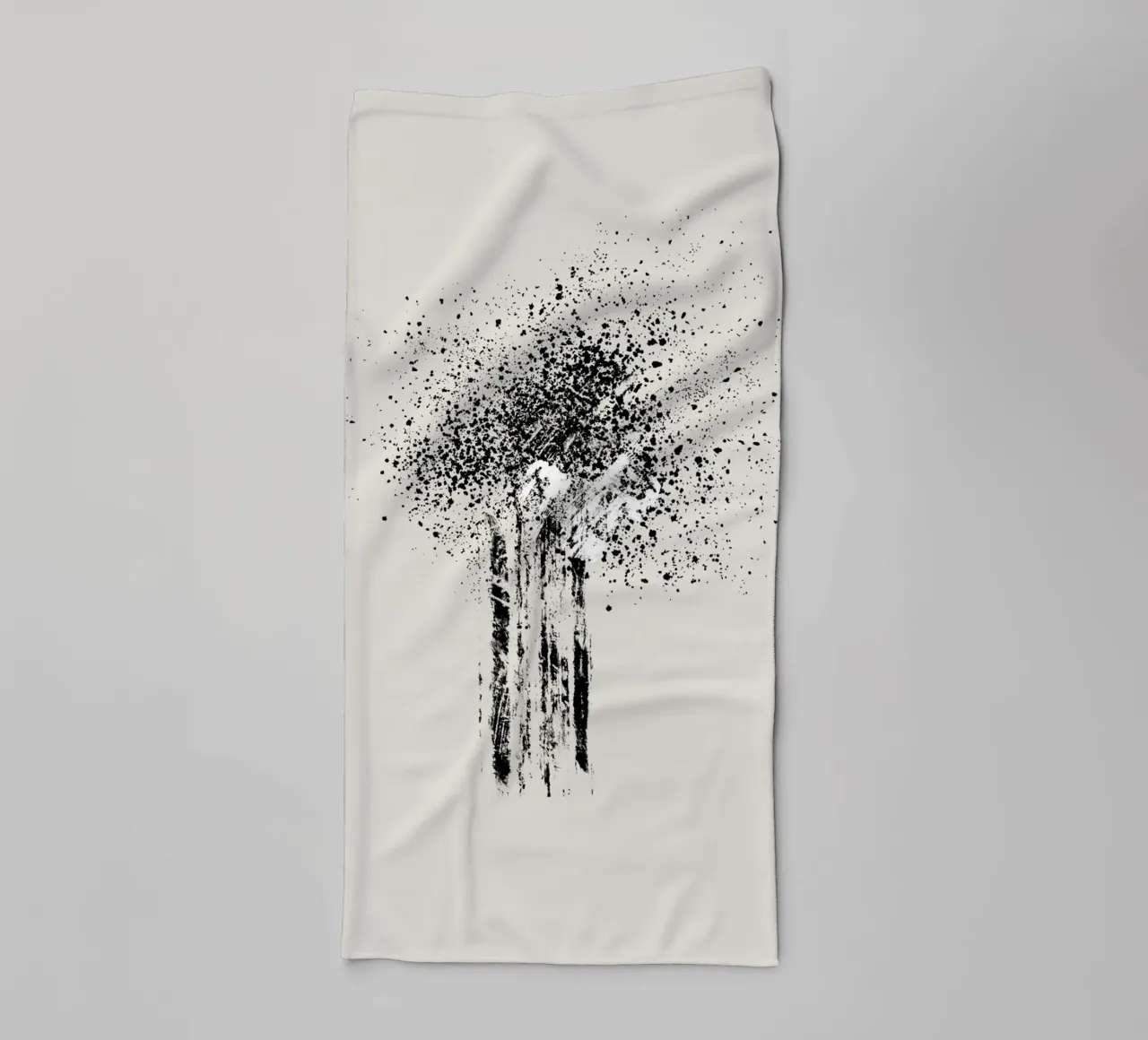 Modern and minimalist abstract with beige background asciugamano da bagno da Imaginative