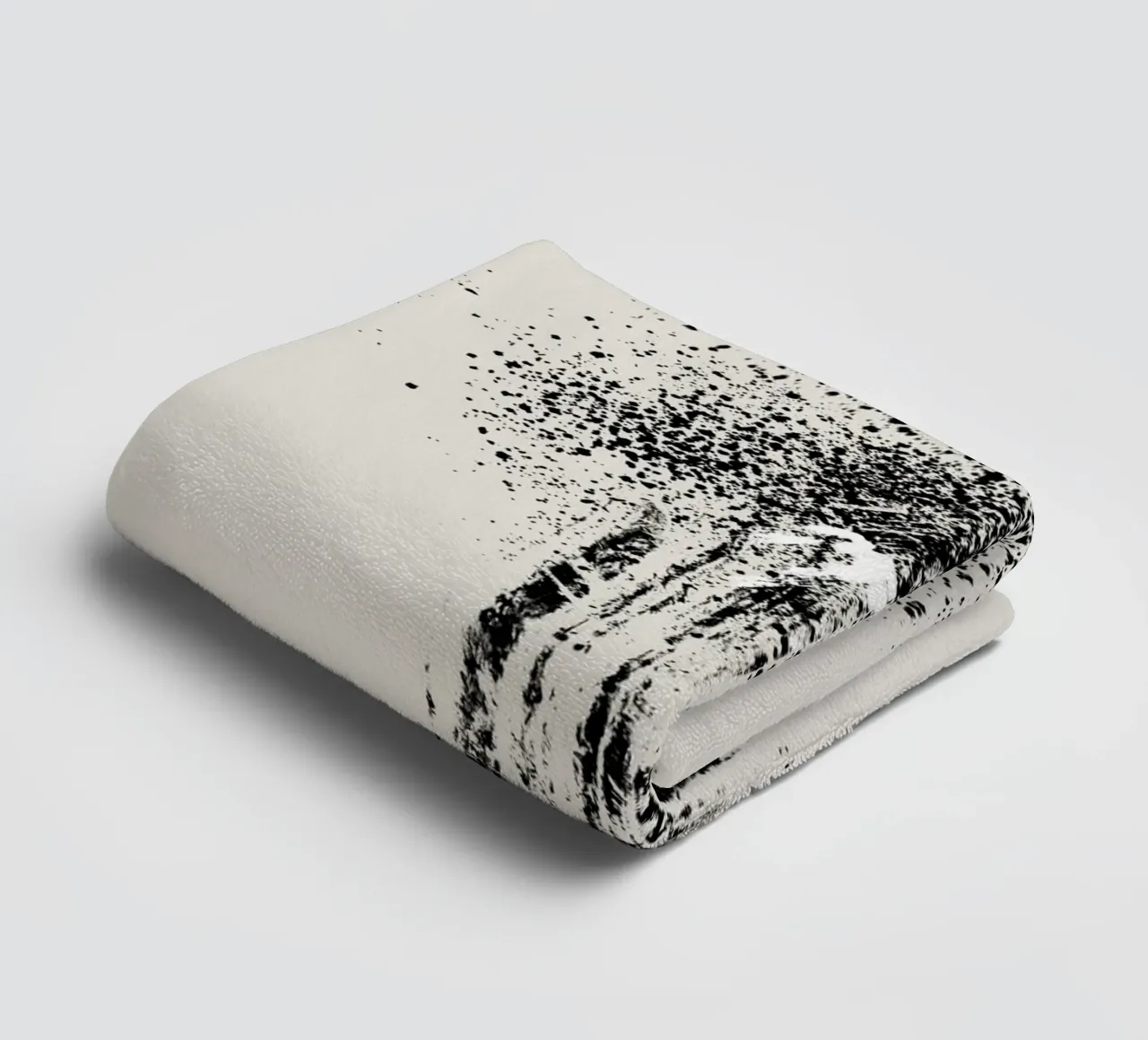 Modern and minimalist abstract with beige background serviette de bain de Imaginative
