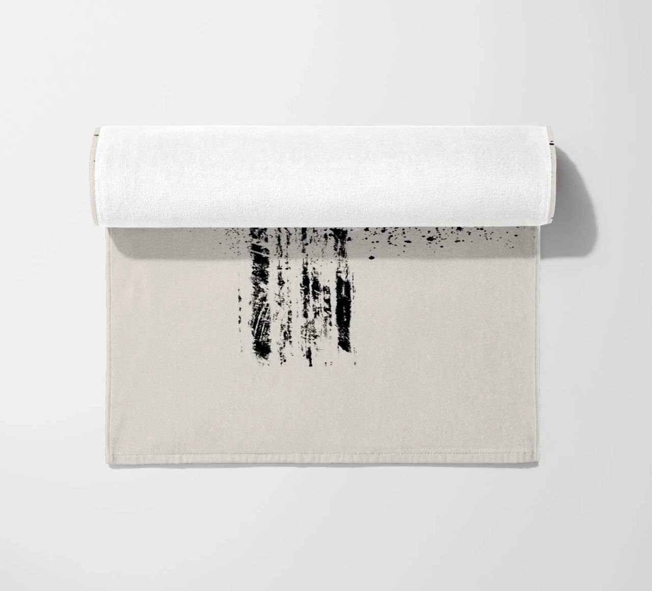 Modern and minimalist abstract with beige background telo mare da Imaginative