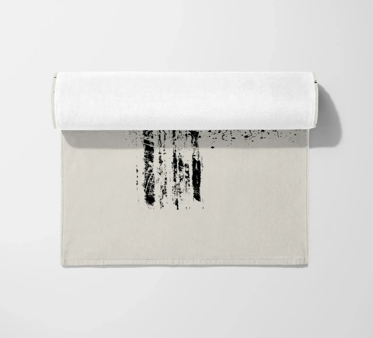 Modern and minimalist abstract with beige background telo mare da Imaginative