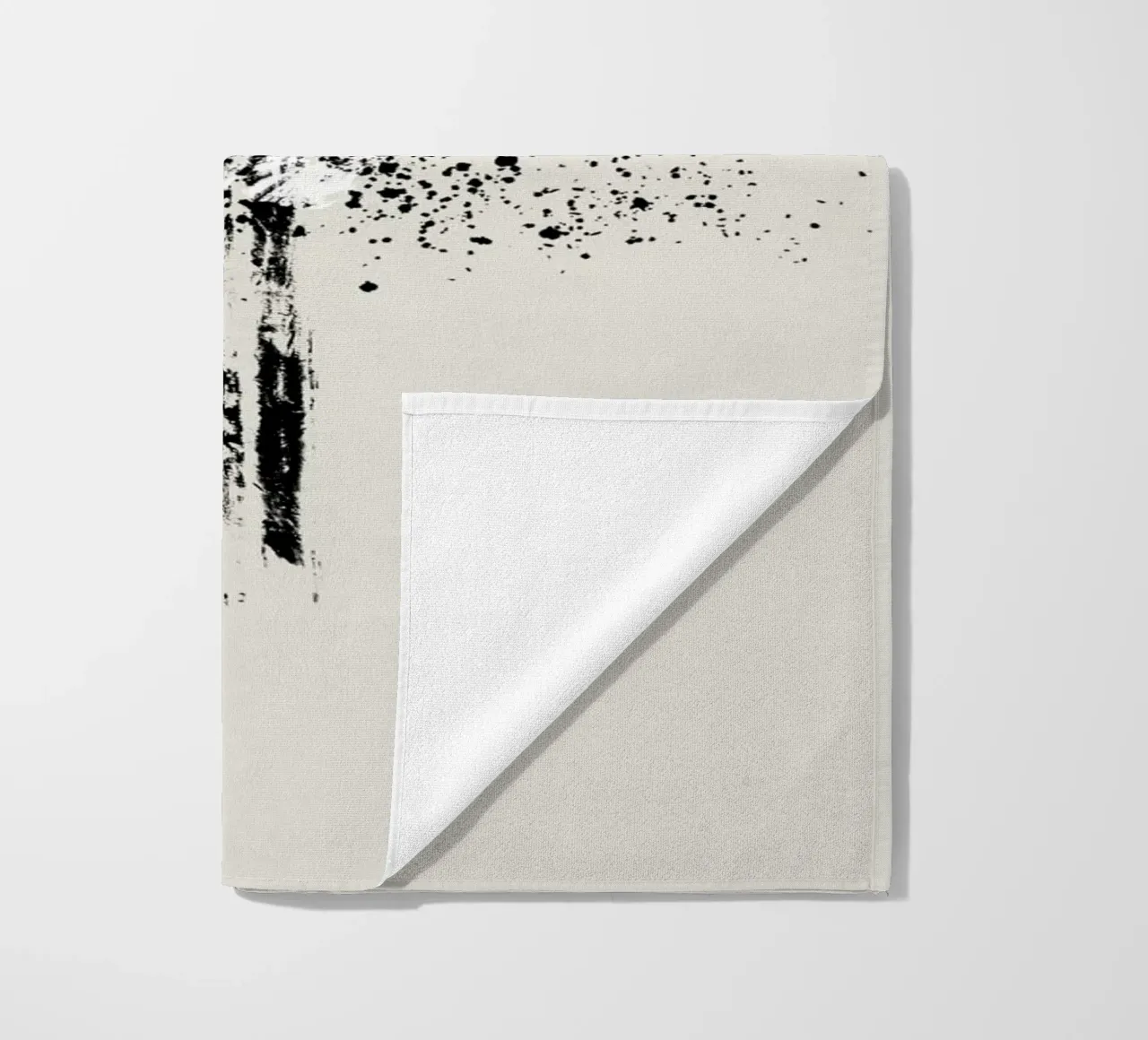 Modern and minimalist abstract with beige background telo mare da Imaginative
