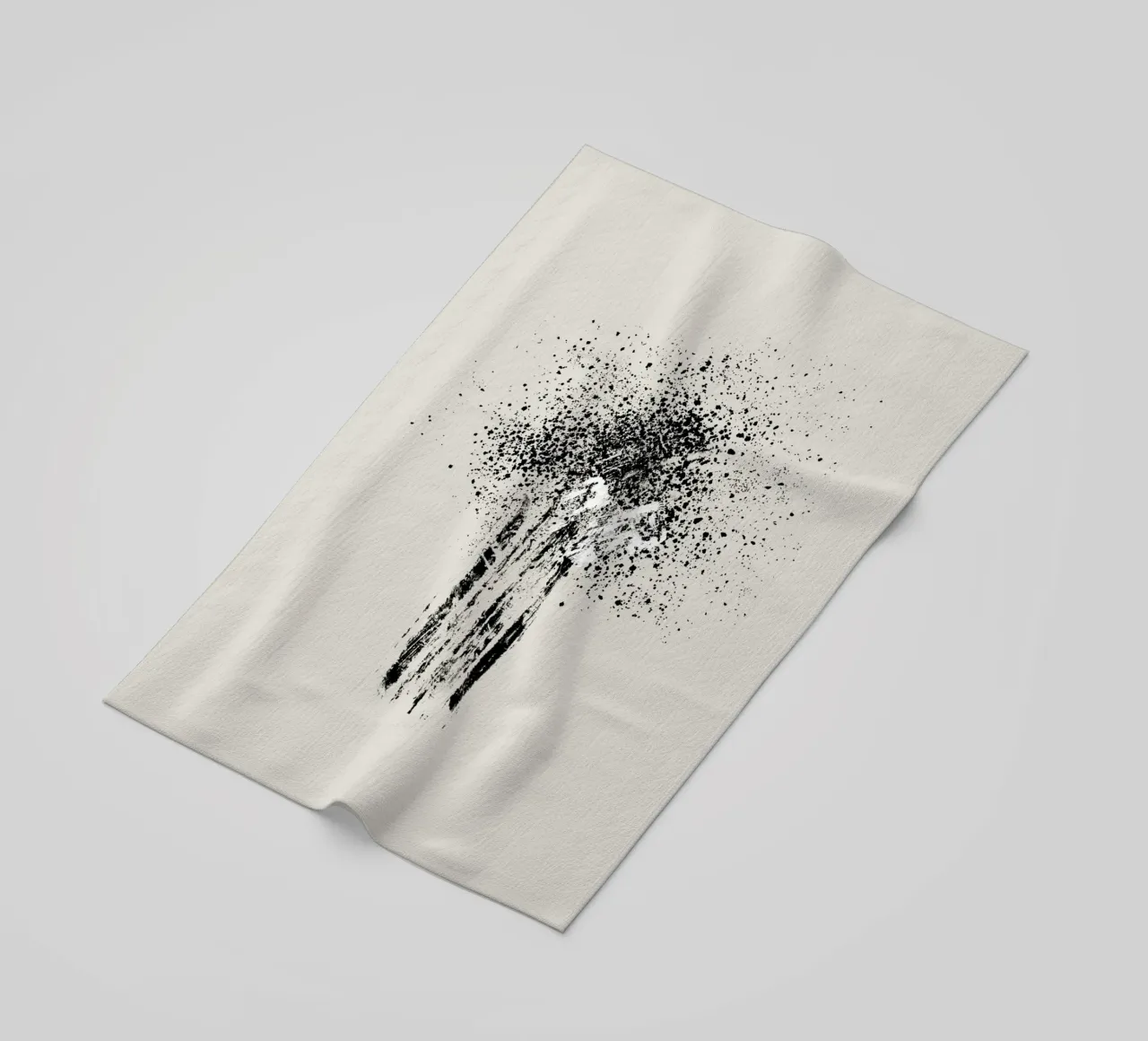 Modern and minimalist abstract with beige background telo mare da Imaginative