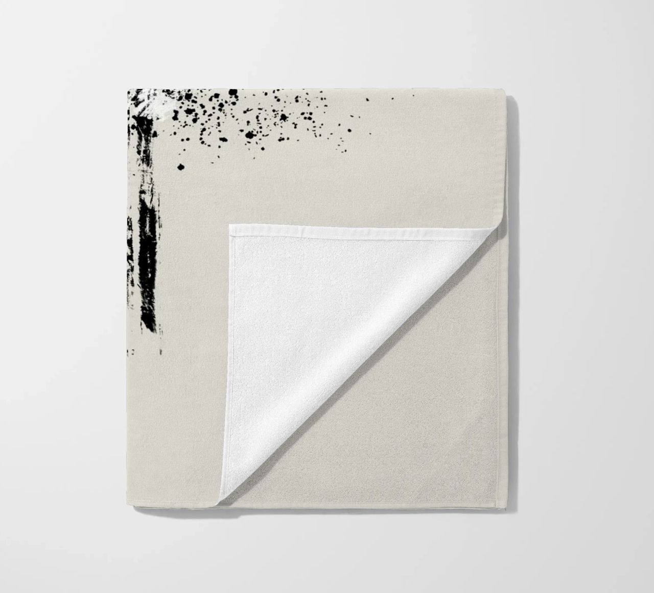 Modern and minimalist abstract with beige background telo mare da Imaginative