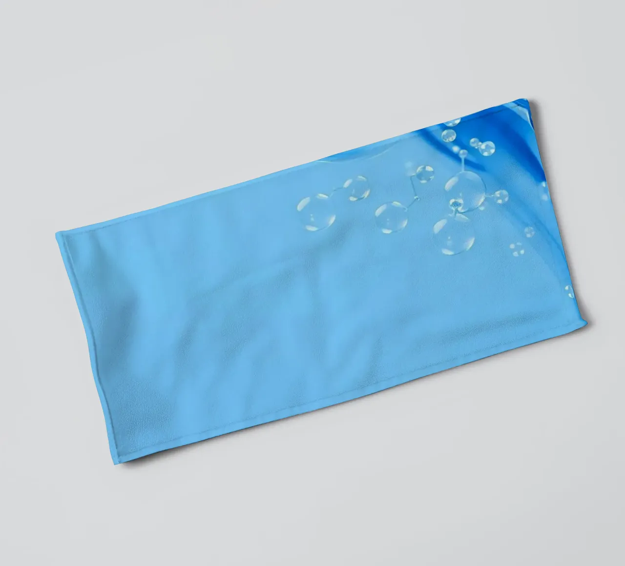 Bubbles and water waves create an engaging composition towel by DesignDoodle