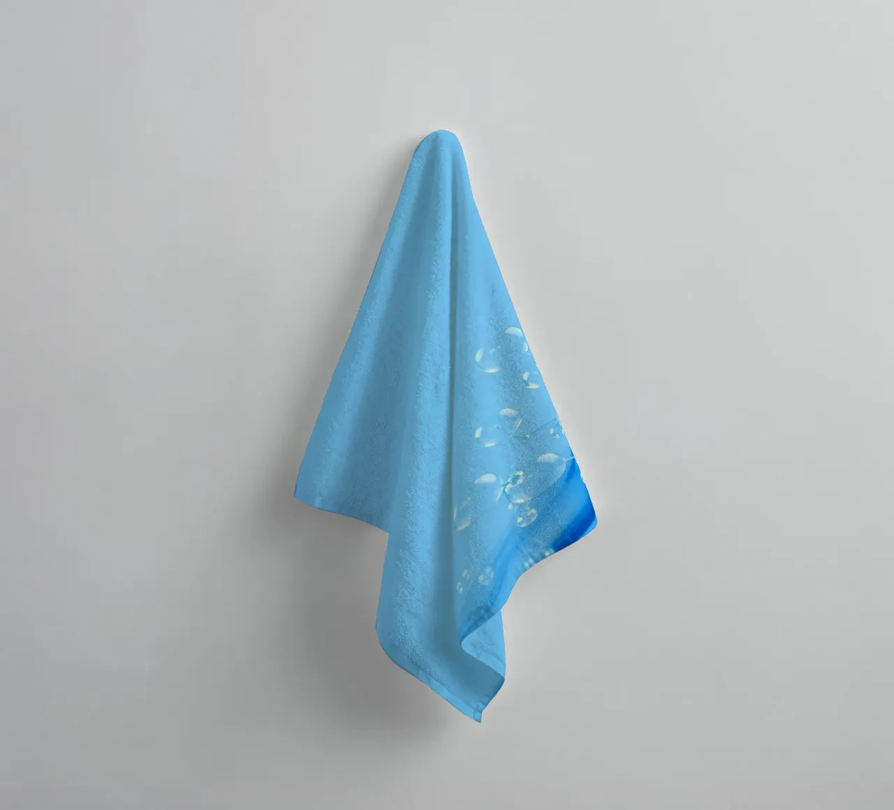 Bubbles and water waves create an engaging composition towel by DesignDoodle