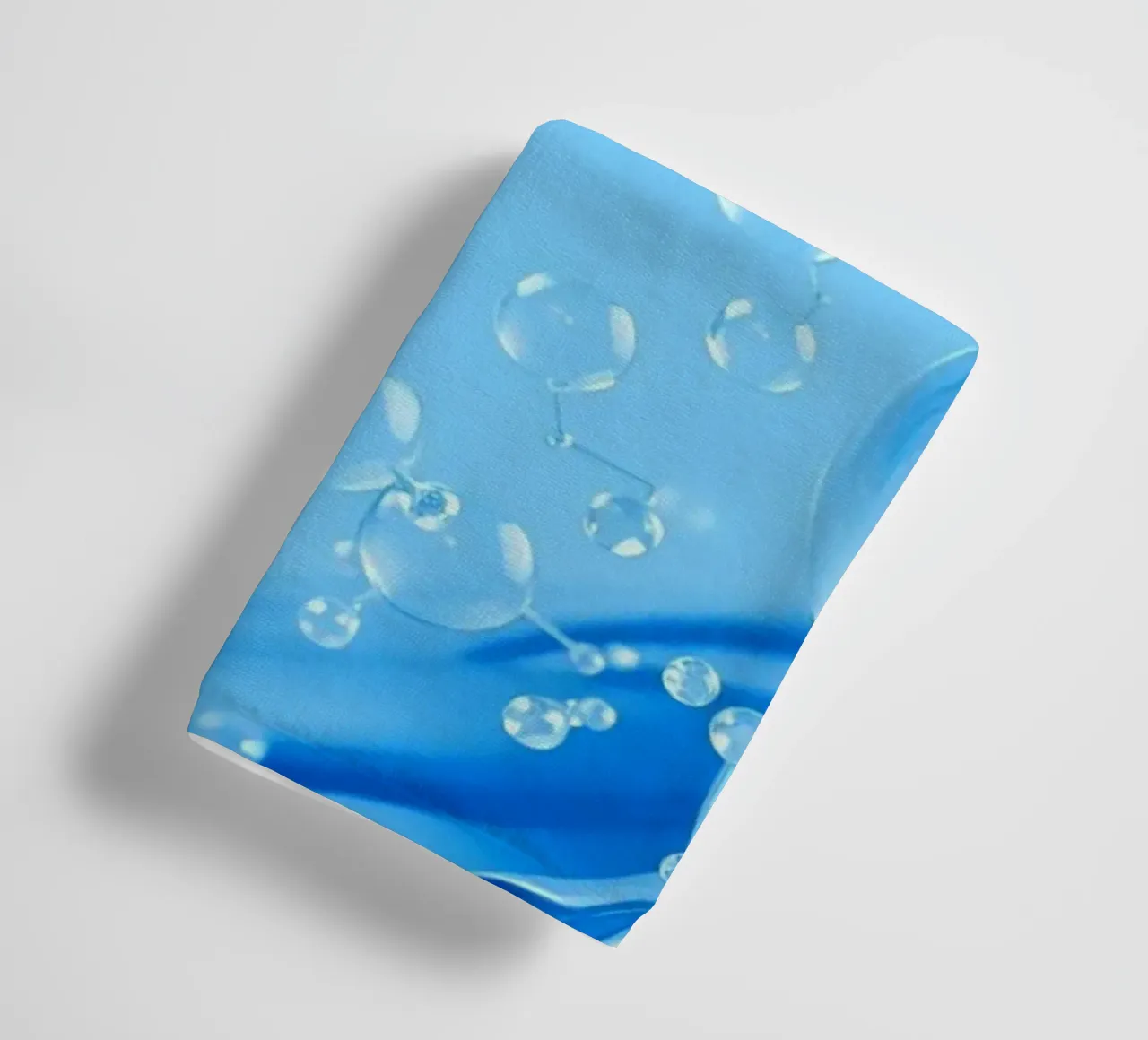 Bubbles and water waves create an engaging composition towel by DesignDoodle