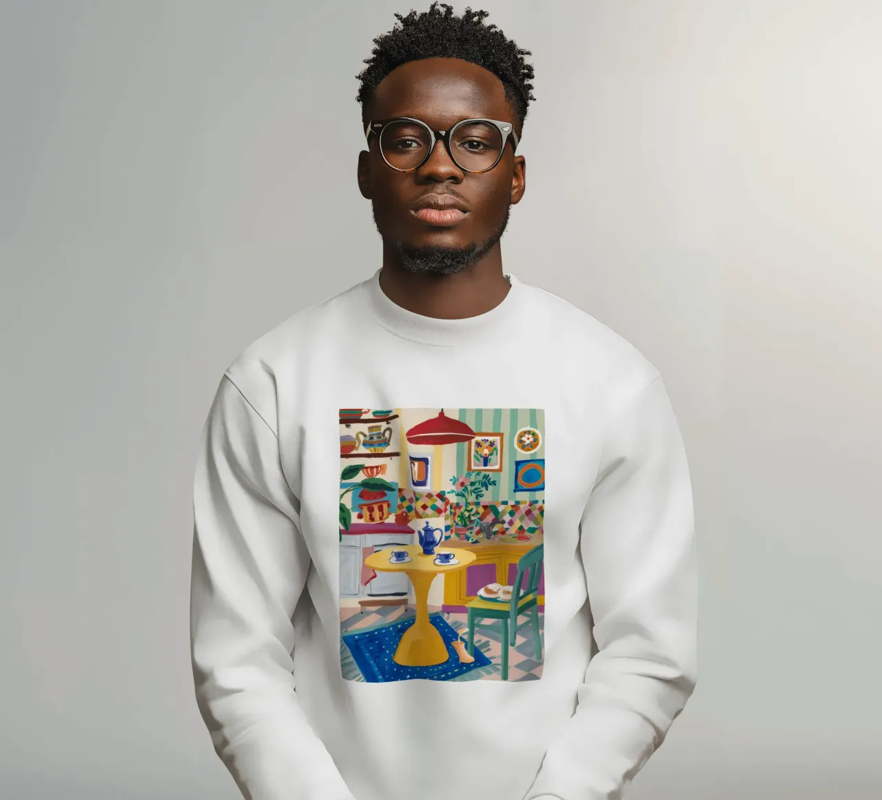 Gioia del Patchwork all'ora del tè felpa da Aurora Muse