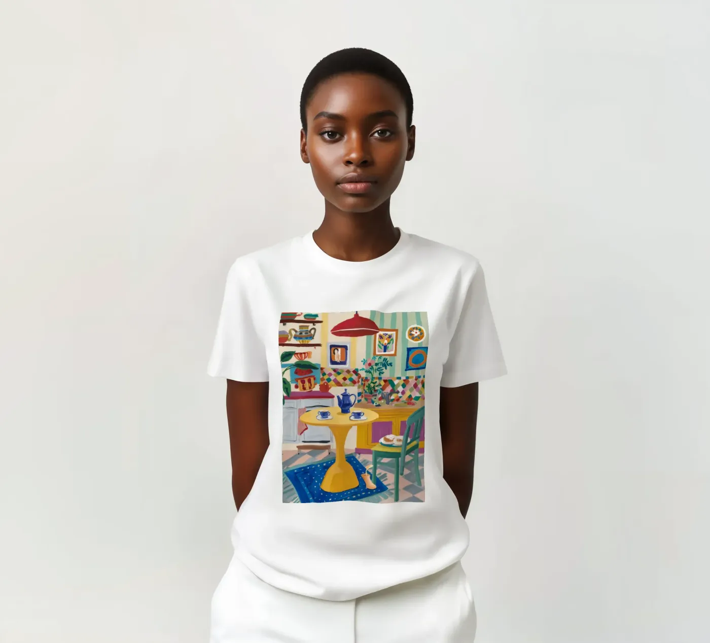 Gioia del Patchwork all'ora del tè t-shirt da Aurora Muse