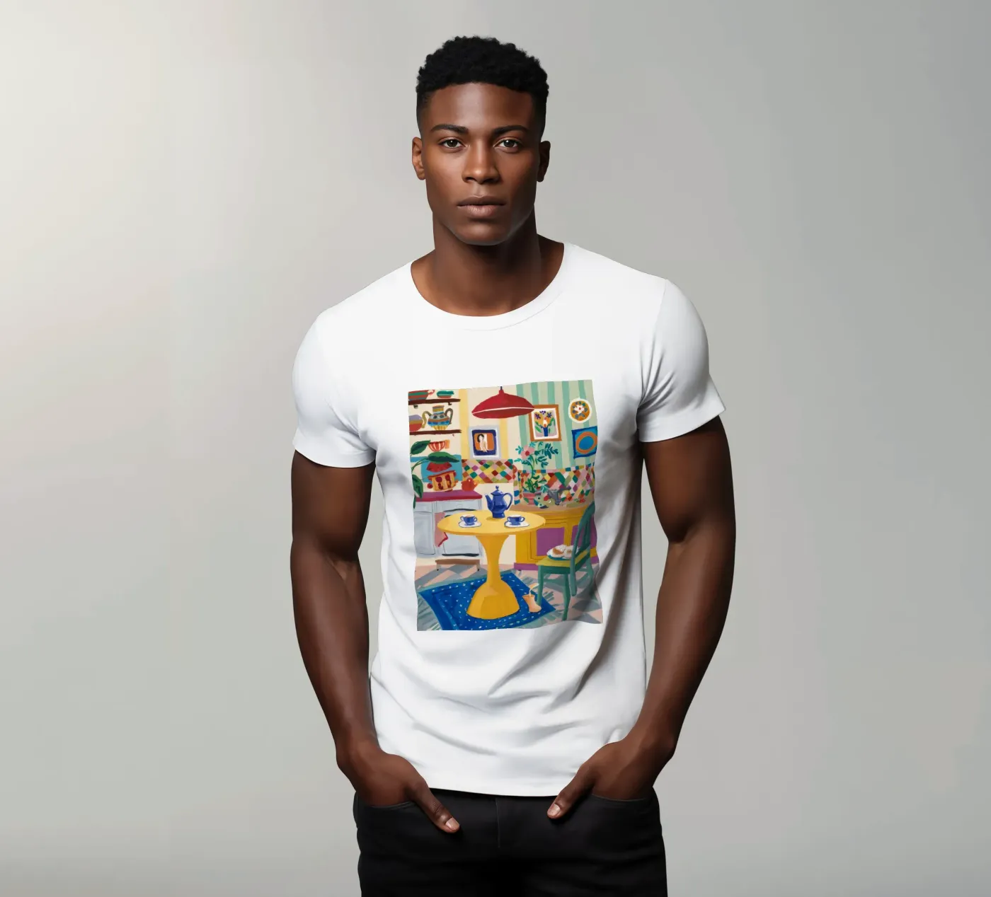 Gioia del Patchwork all'ora del tè t-shirt da Aurora Muse