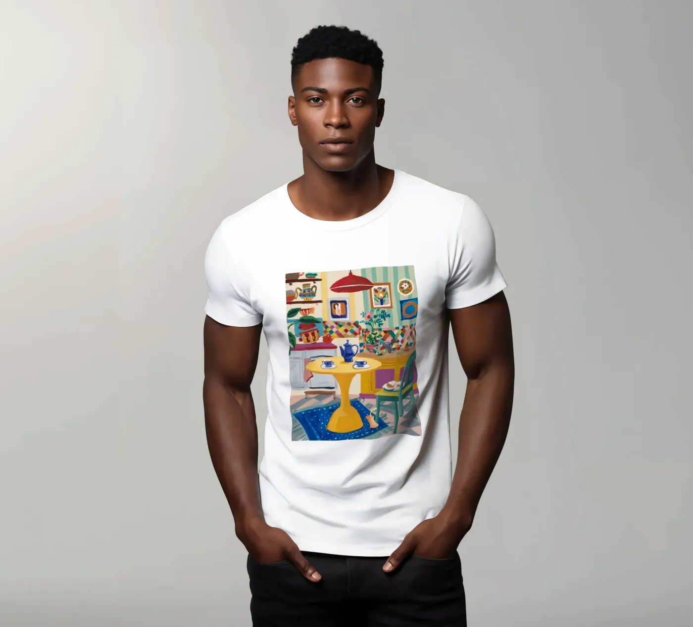 Gioia del Patchwork all'ora del tè t-shirt da Aurora Muse
