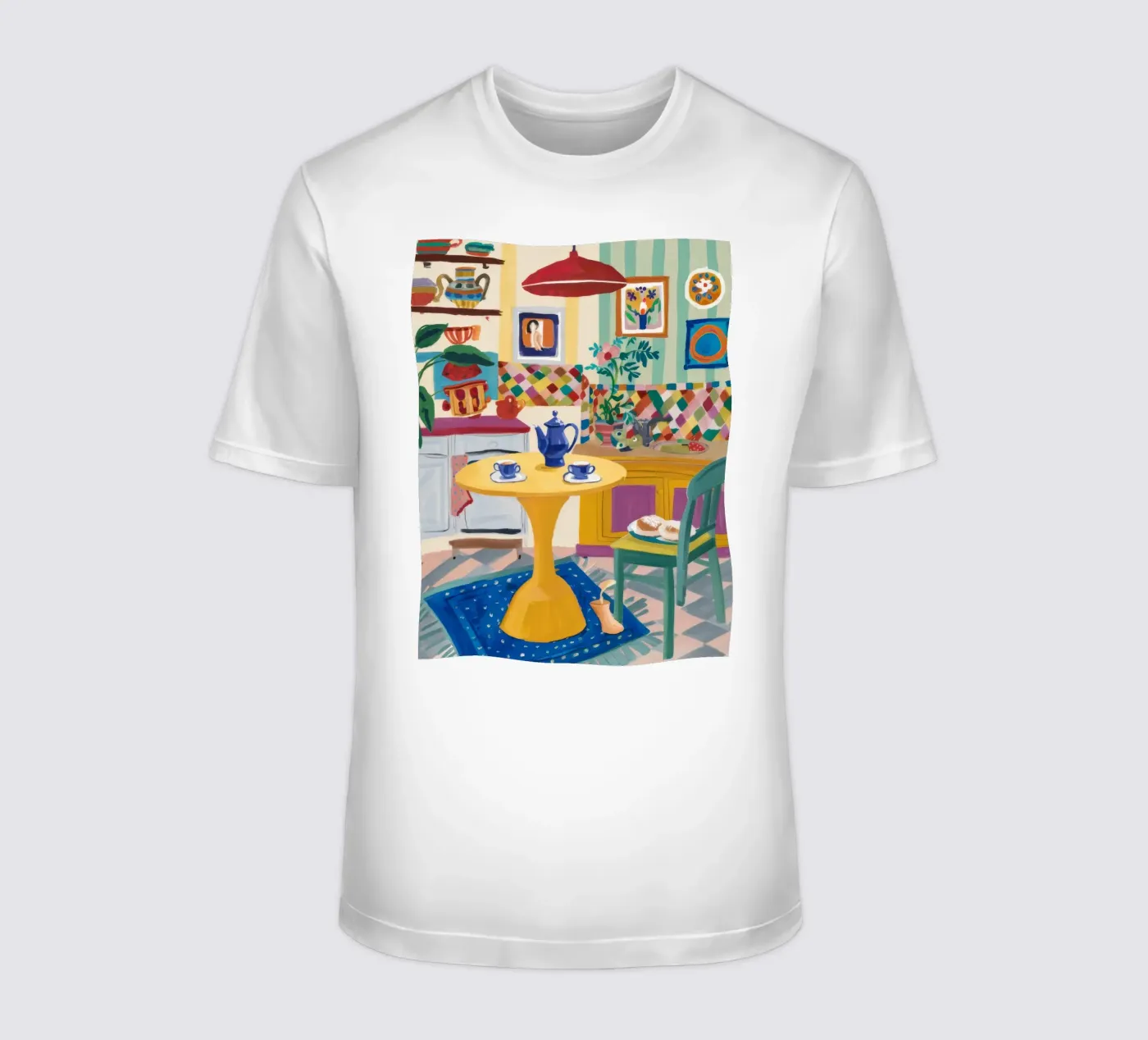 Gioia del Patchwork all'ora del tè t-shirt da Aurora Muse