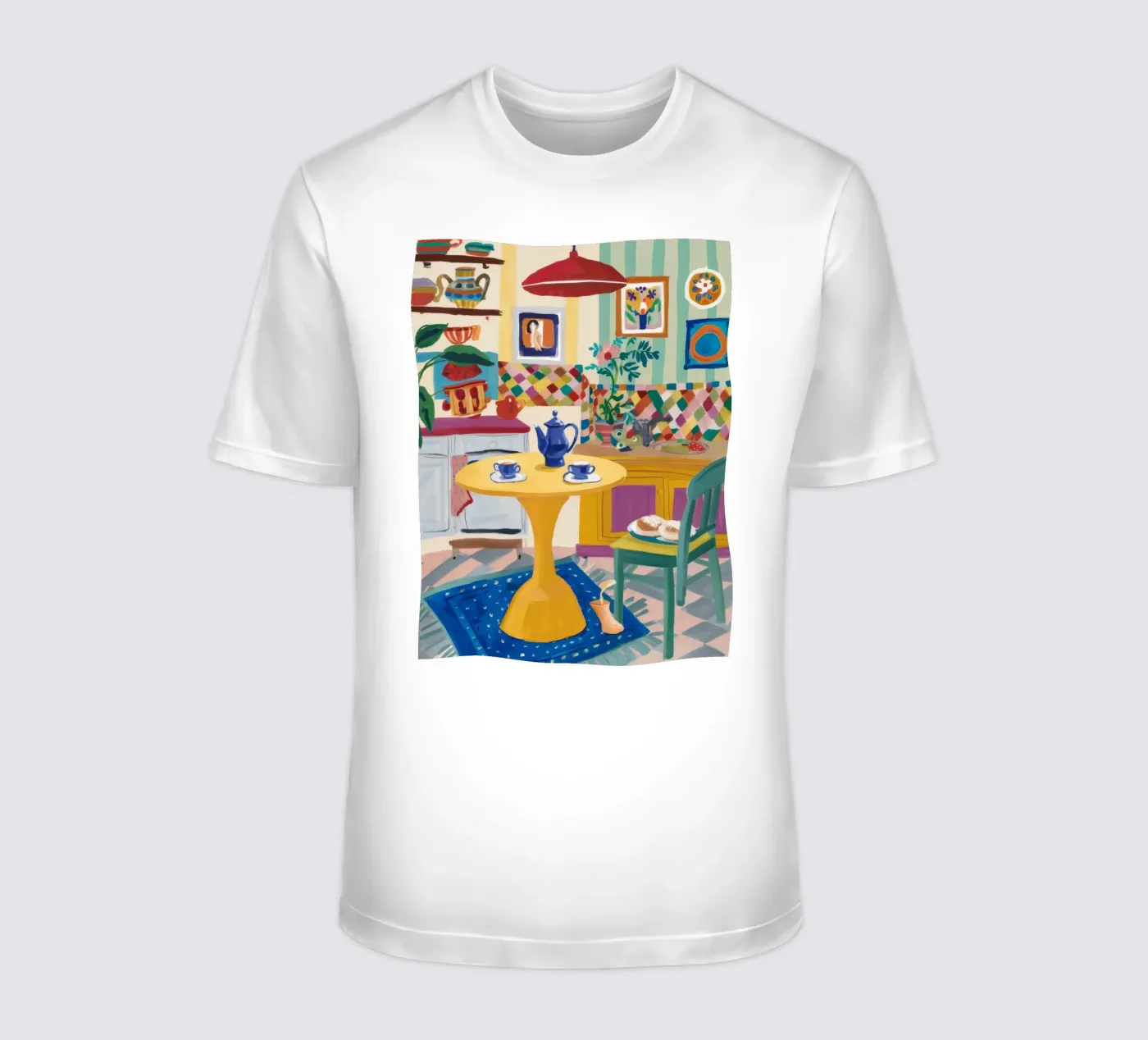 Gioia del Patchwork all'ora del tè t-shirt da Aurora Muse