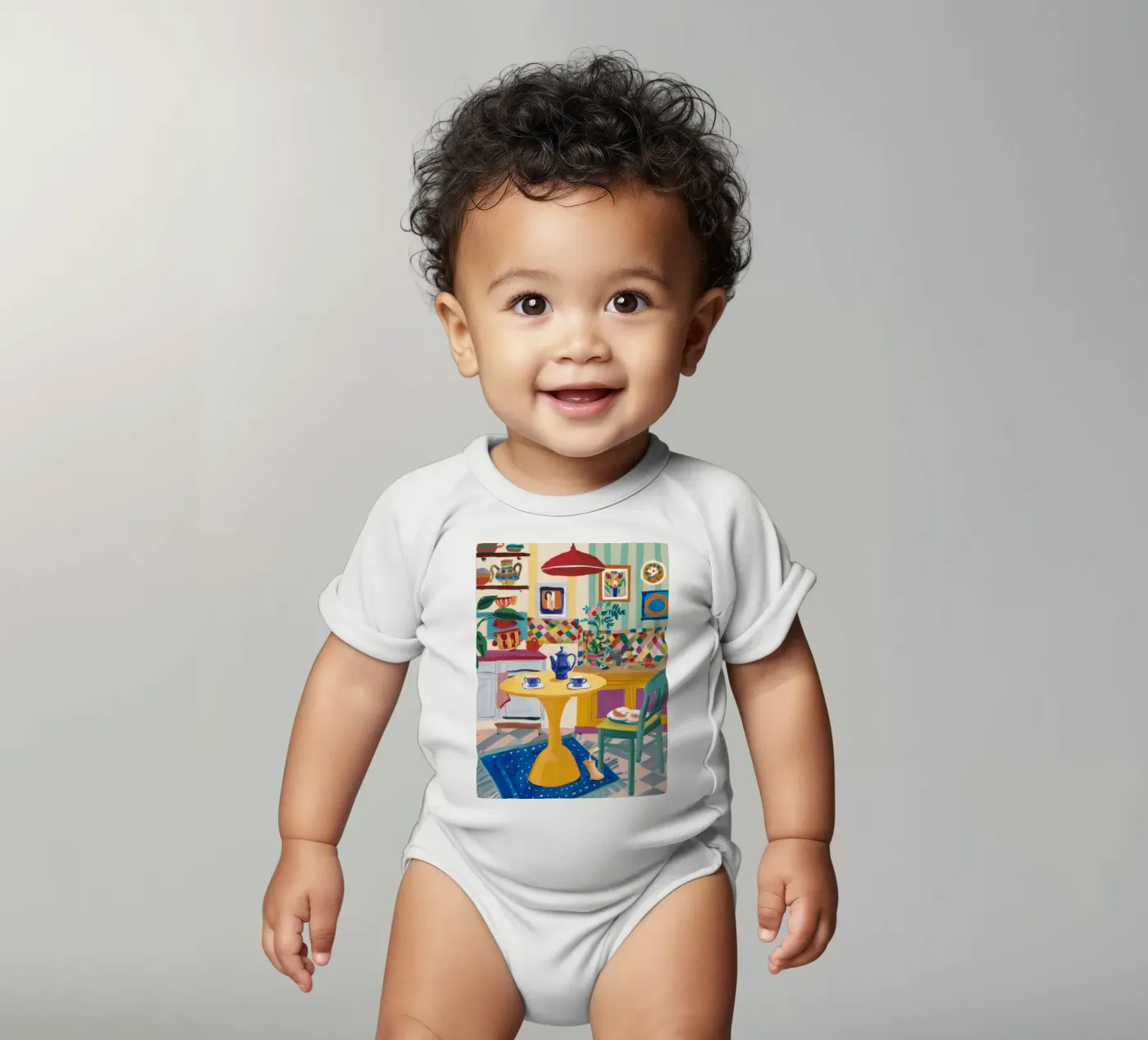 Teatime Patchwork Joy body bébé de Aurora Muse