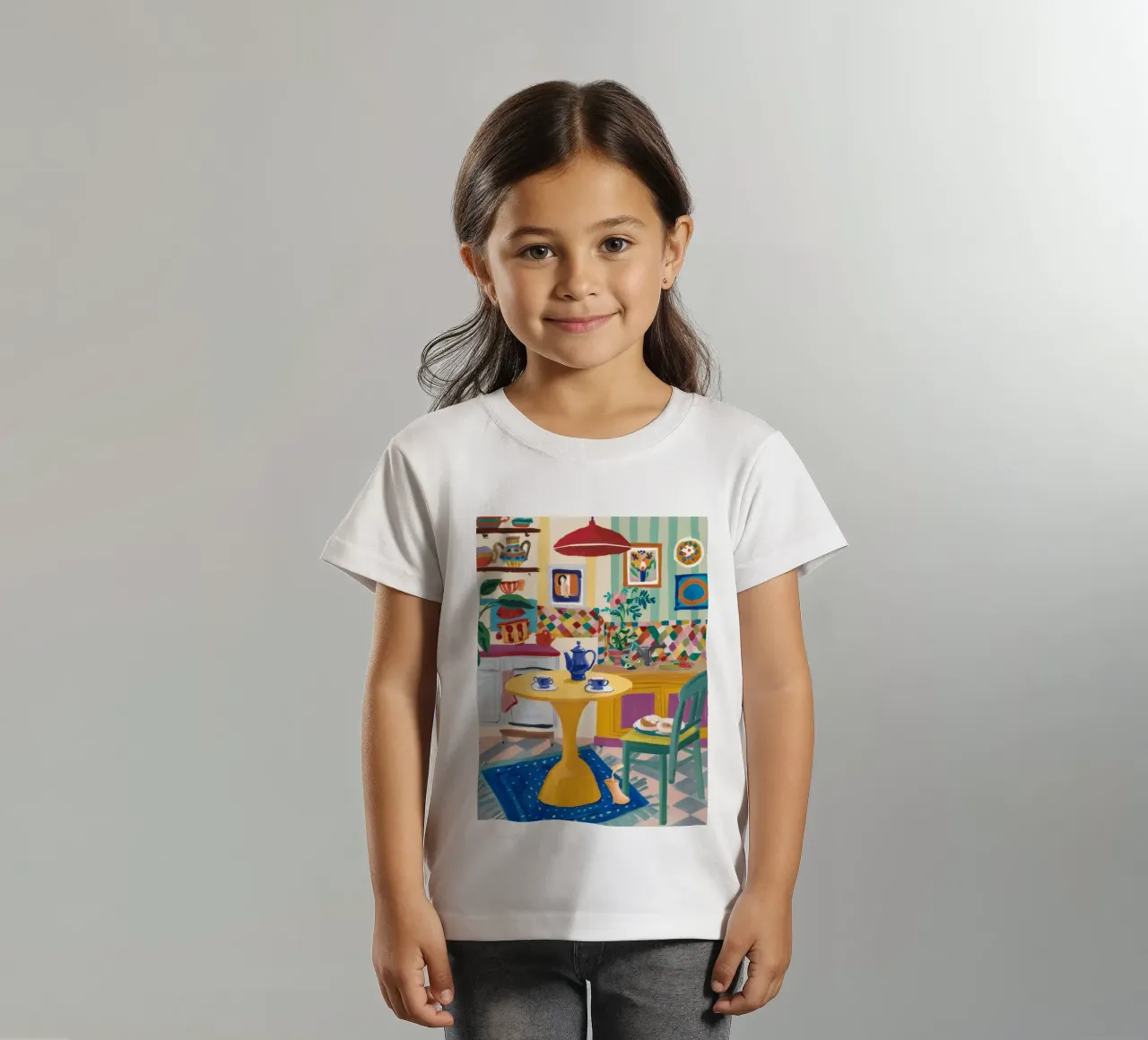 Theetijd Patchwork Vreugde kinder t-shirt van Aurora Muse