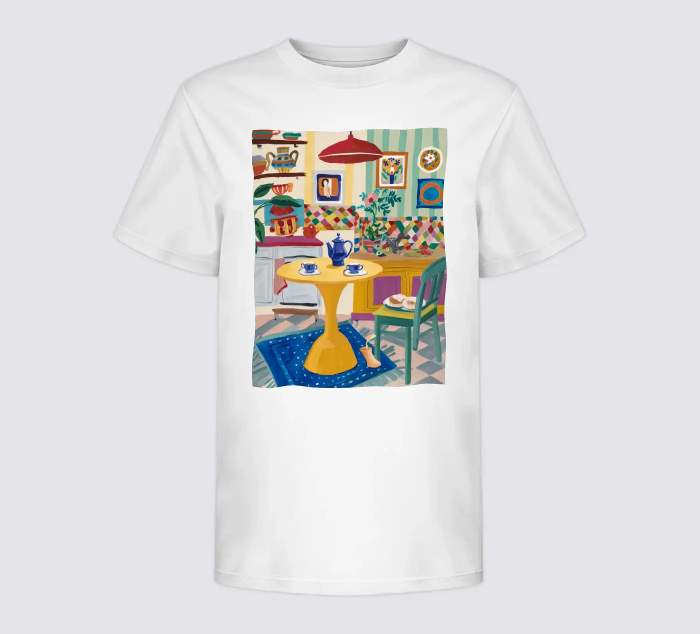 Teatime Patchwork Joy kinder t-shirt van Aurora Muse