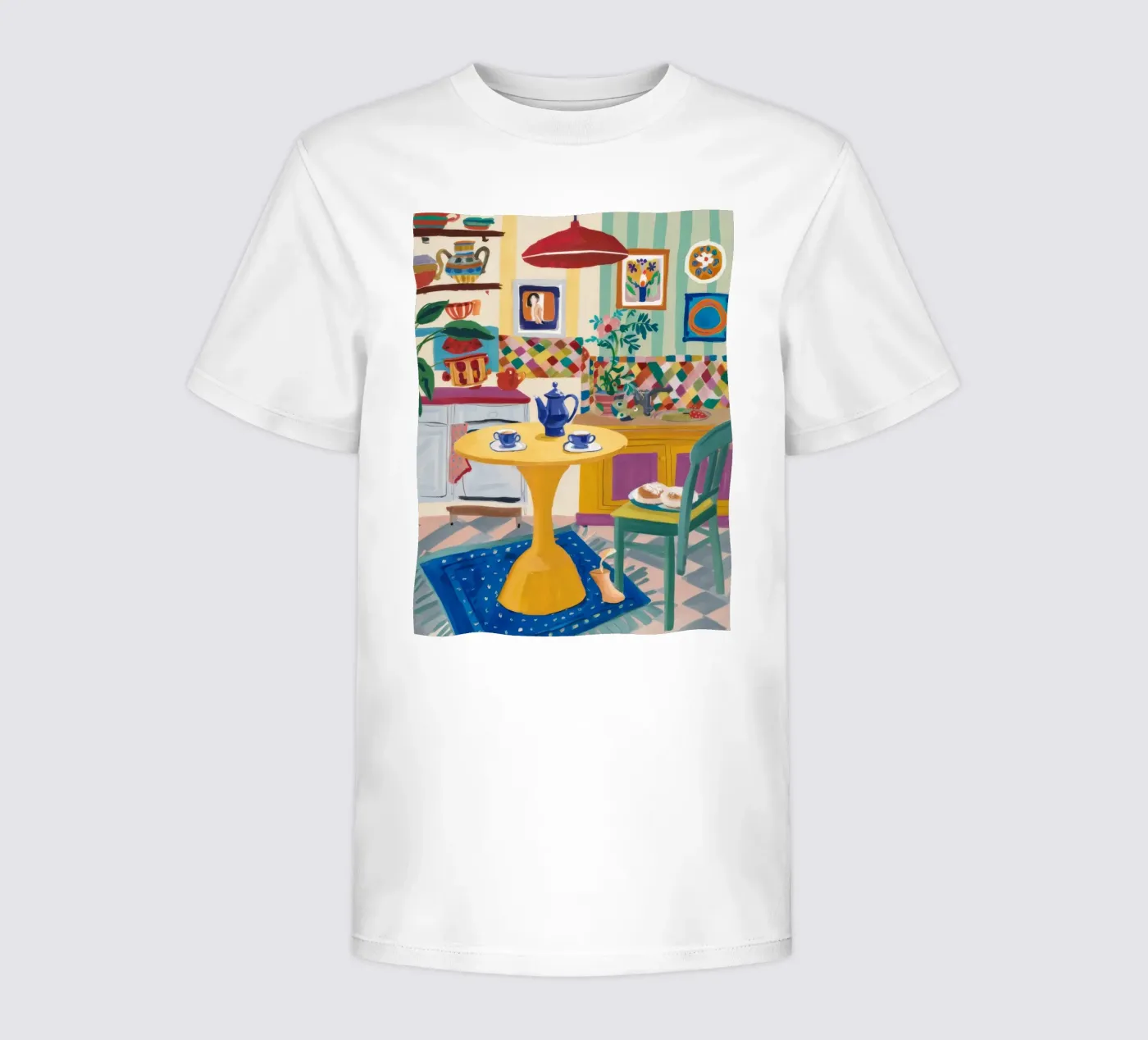 Teatime Patchwork Joy kinder t-shirt van Aurora Muse