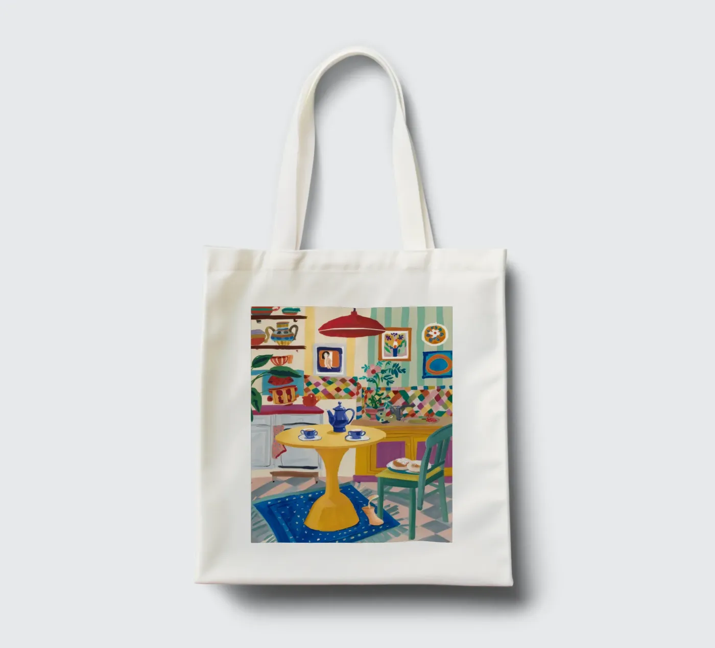 Teatime Patchwork Joy tote bag by Aurora Muse