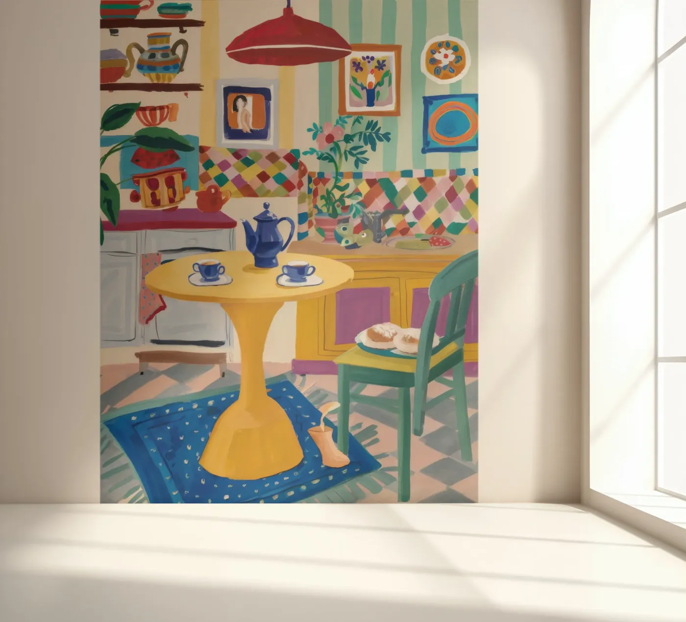 Teatime Patchwork Freude Fototapete von Aurora Muse