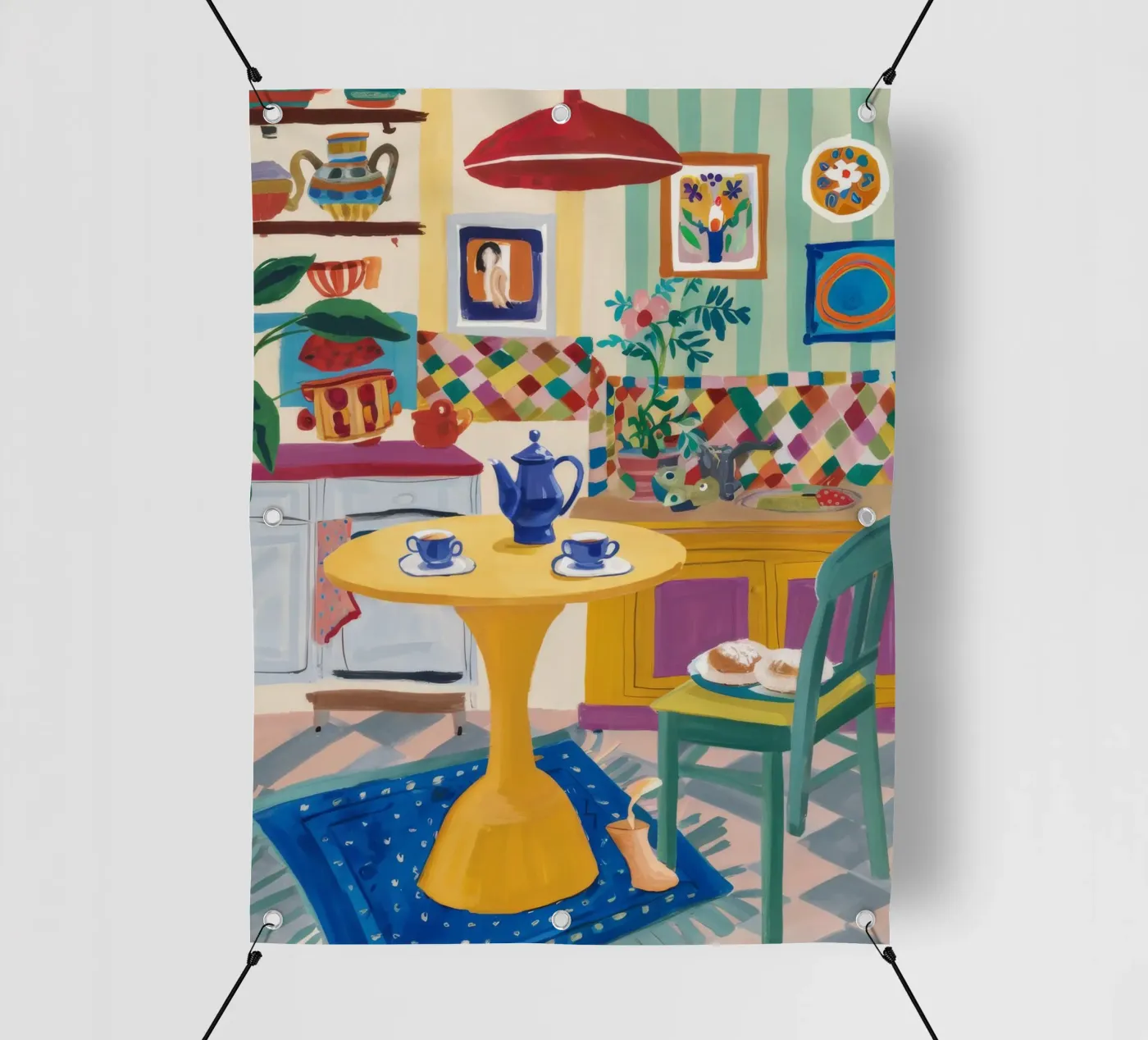 Teatime Patchwork Joy bâche pvc de Aurora Muse