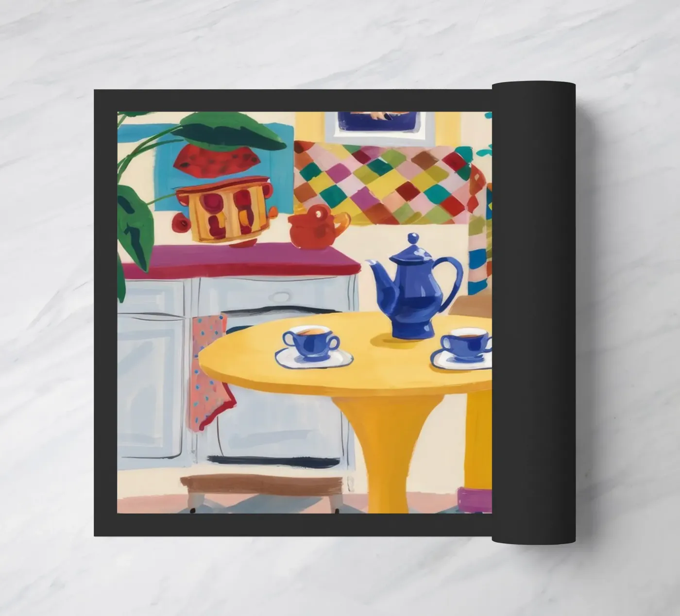 Teatime Patchwork Joy paillasson de Aurora Muse