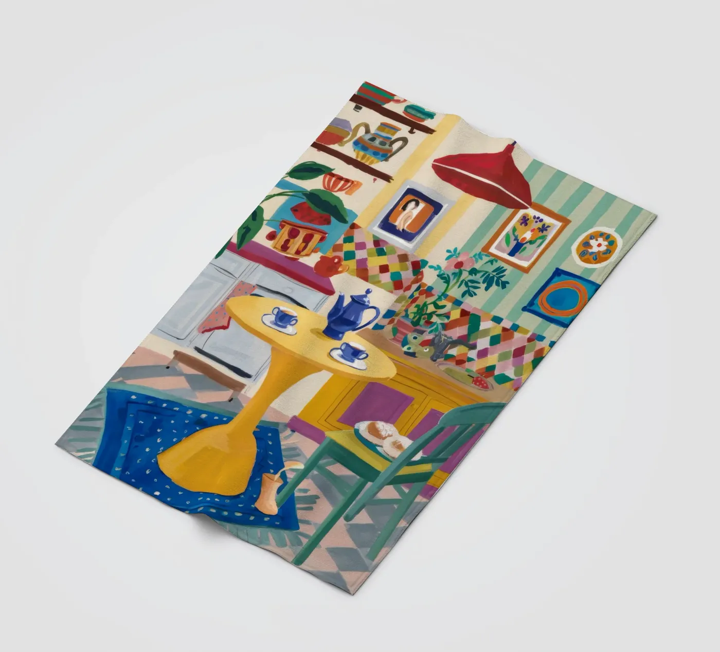 Teatime Patchwork Joy Fleecedecke von Aurora Muse