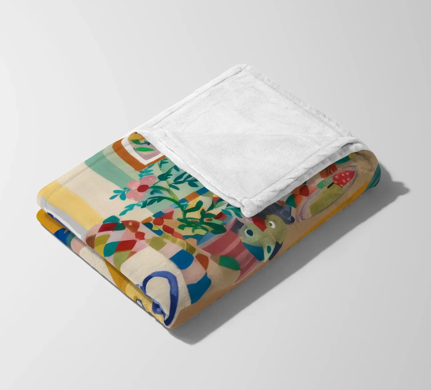Teatime Patchwork Joy Fleecedecke von Aurora Muse