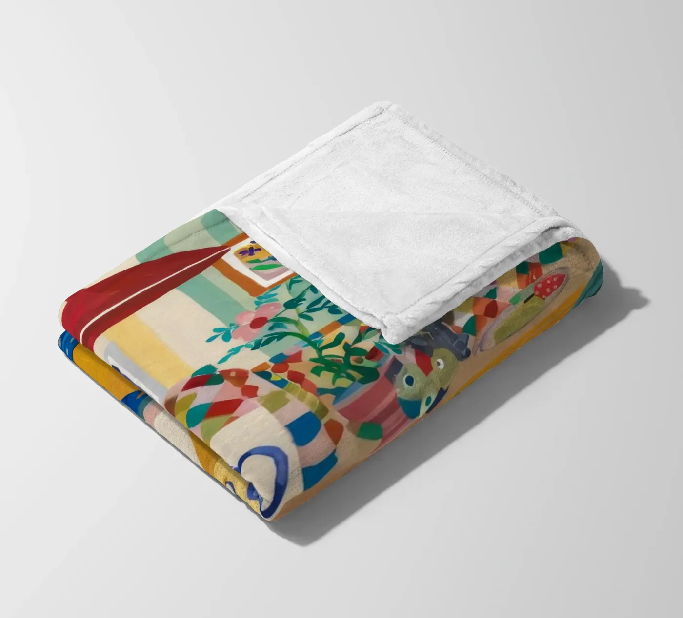 Teatime Patchwork Joy Fleecedecke von Aurora Muse