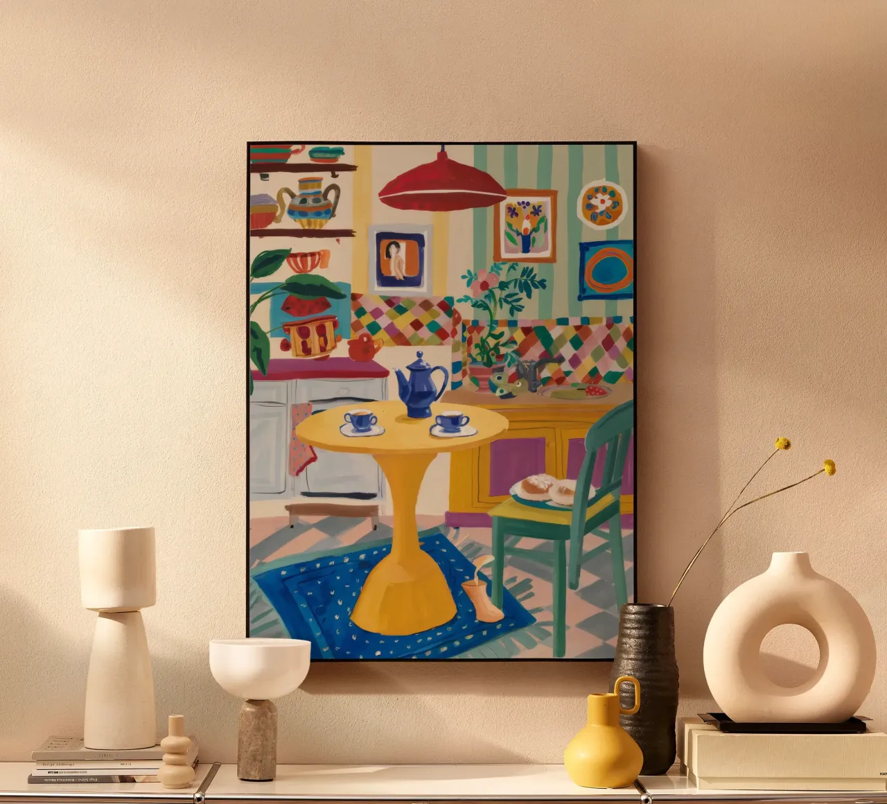 Teatime Patchwork Joy plexiglas de Aurora Muse