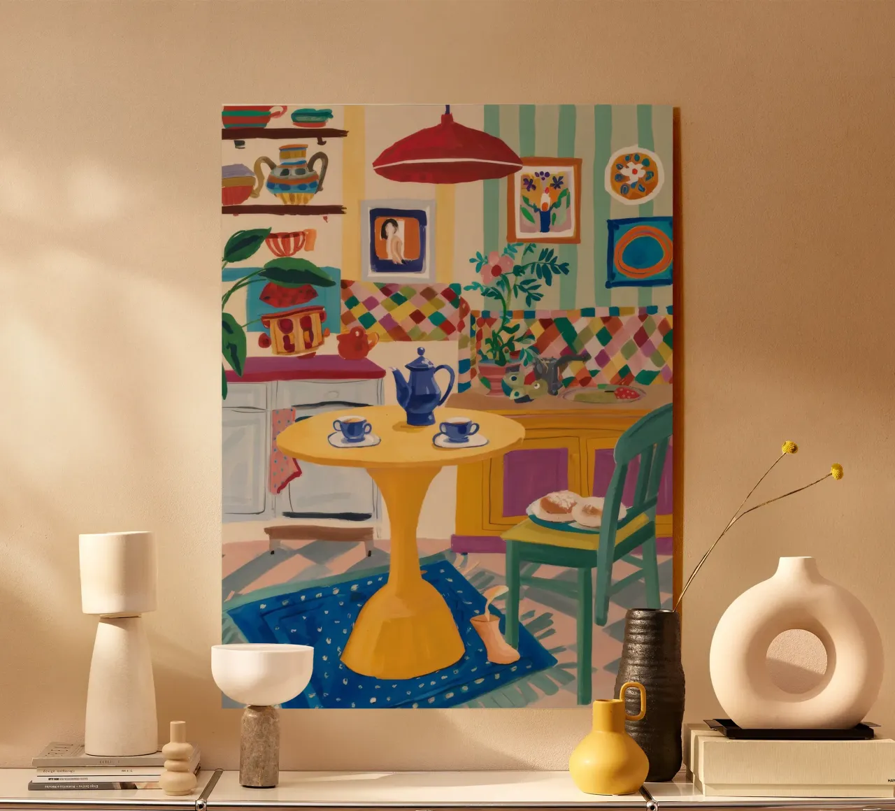 Teatime Patchwork Joy plexiglas de Aurora Muse