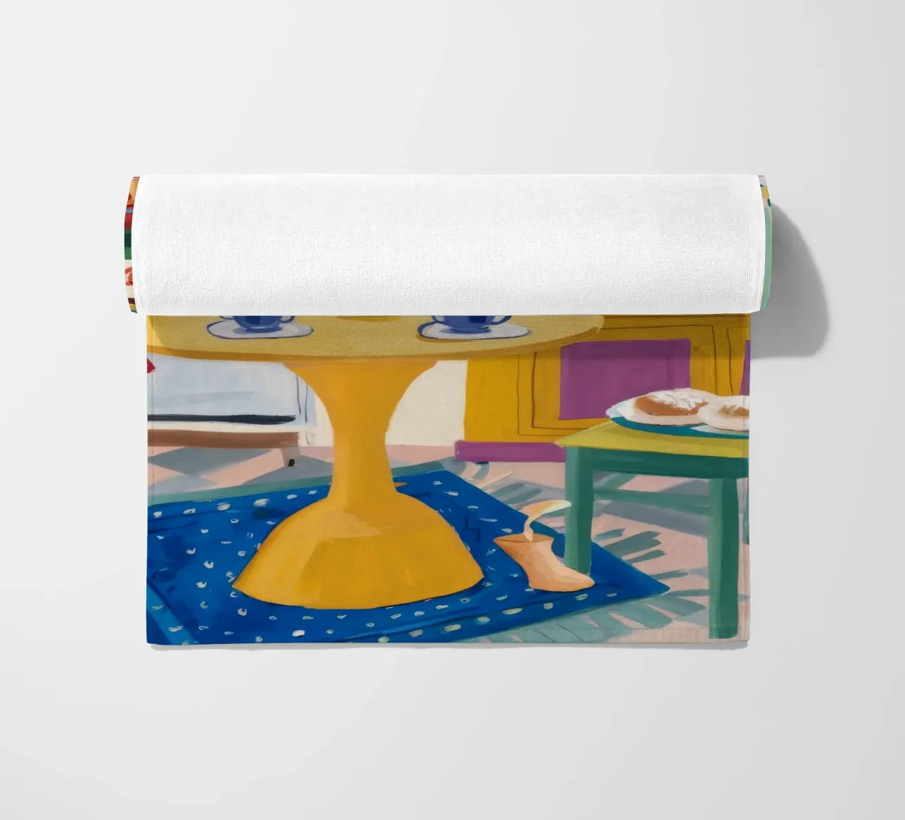 Theetijd Patchwork Vreugde strandhanddoek van Aurora Muse