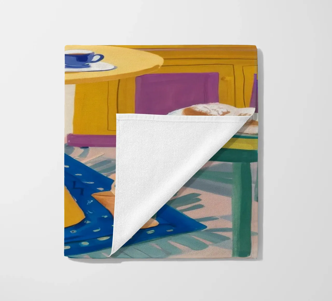 Theetijd Patchwork Vreugde strandhanddoek van Aurora Muse