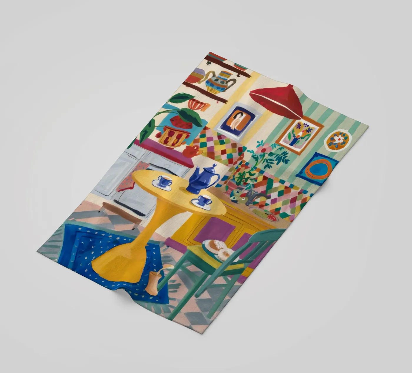 Teatime Patchwork Freude Strandtuch von Aurora Muse