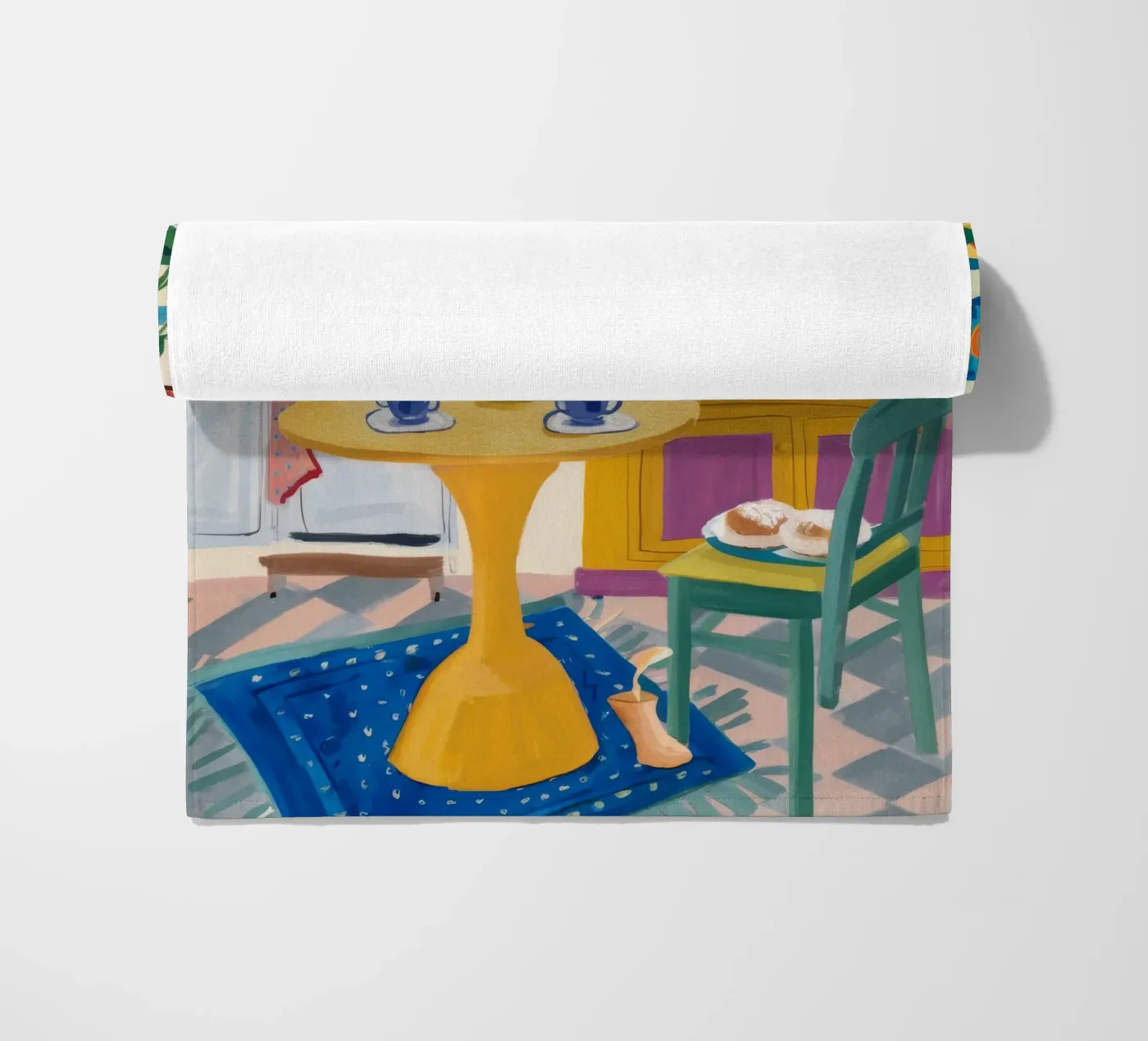 Teatime Patchwork Freude Strandtuch von Aurora Muse