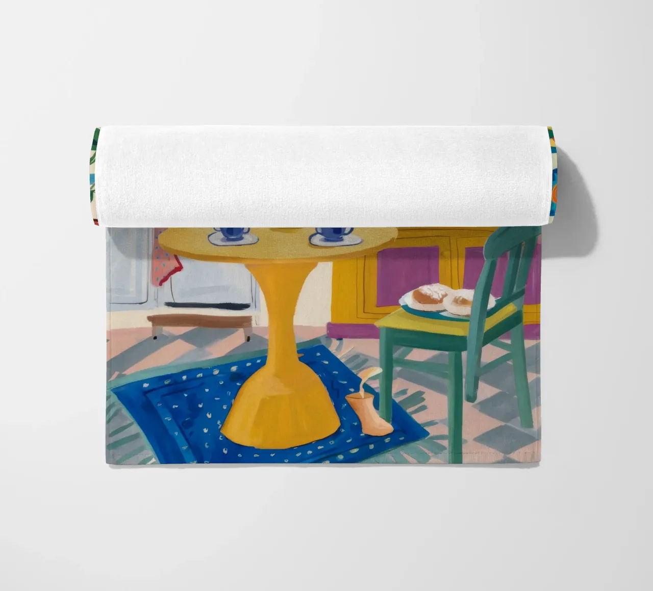 Theetijd Patchwork Vreugde strandhanddoek van Aurora Muse