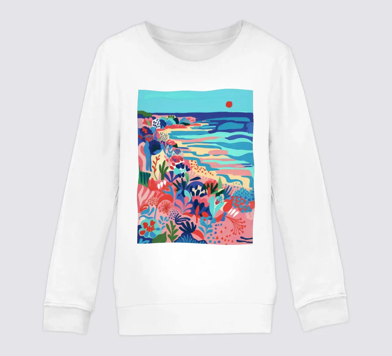 Sinfonía costera abstracta sudadera para niño de Jasper Rune