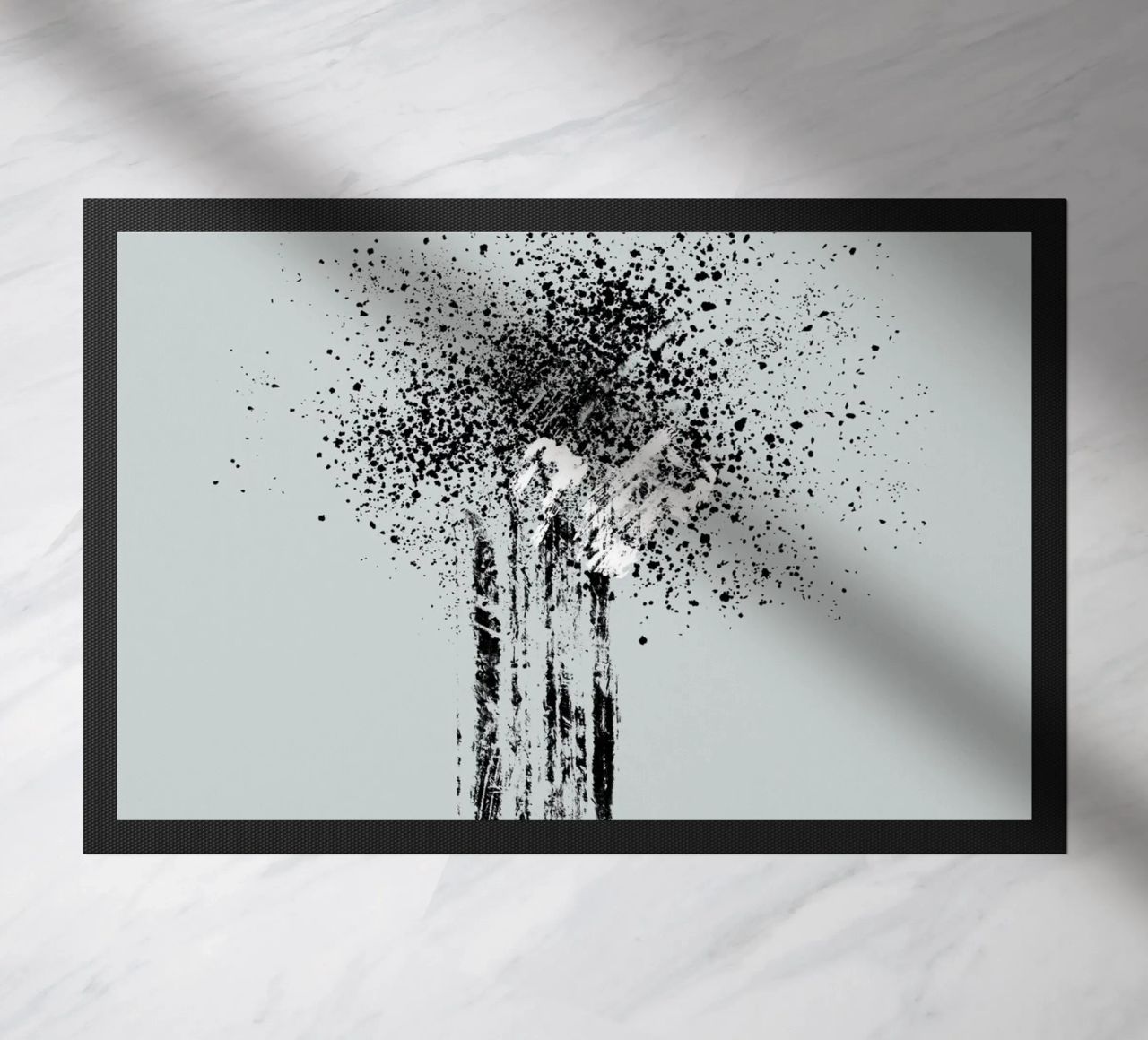 Modern and minimalist abstract with light blue background zerbino da Imaginative