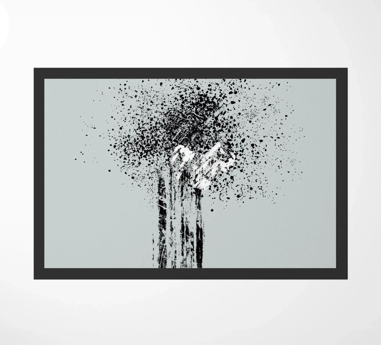 Modern and minimalist abstract with light blue background zerbino da Imaginative
