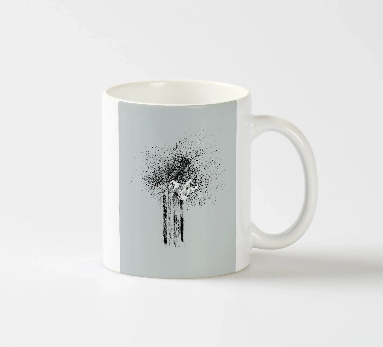 Modern and minimalist abstract with light blue background tazza in ceramica da Imaginative