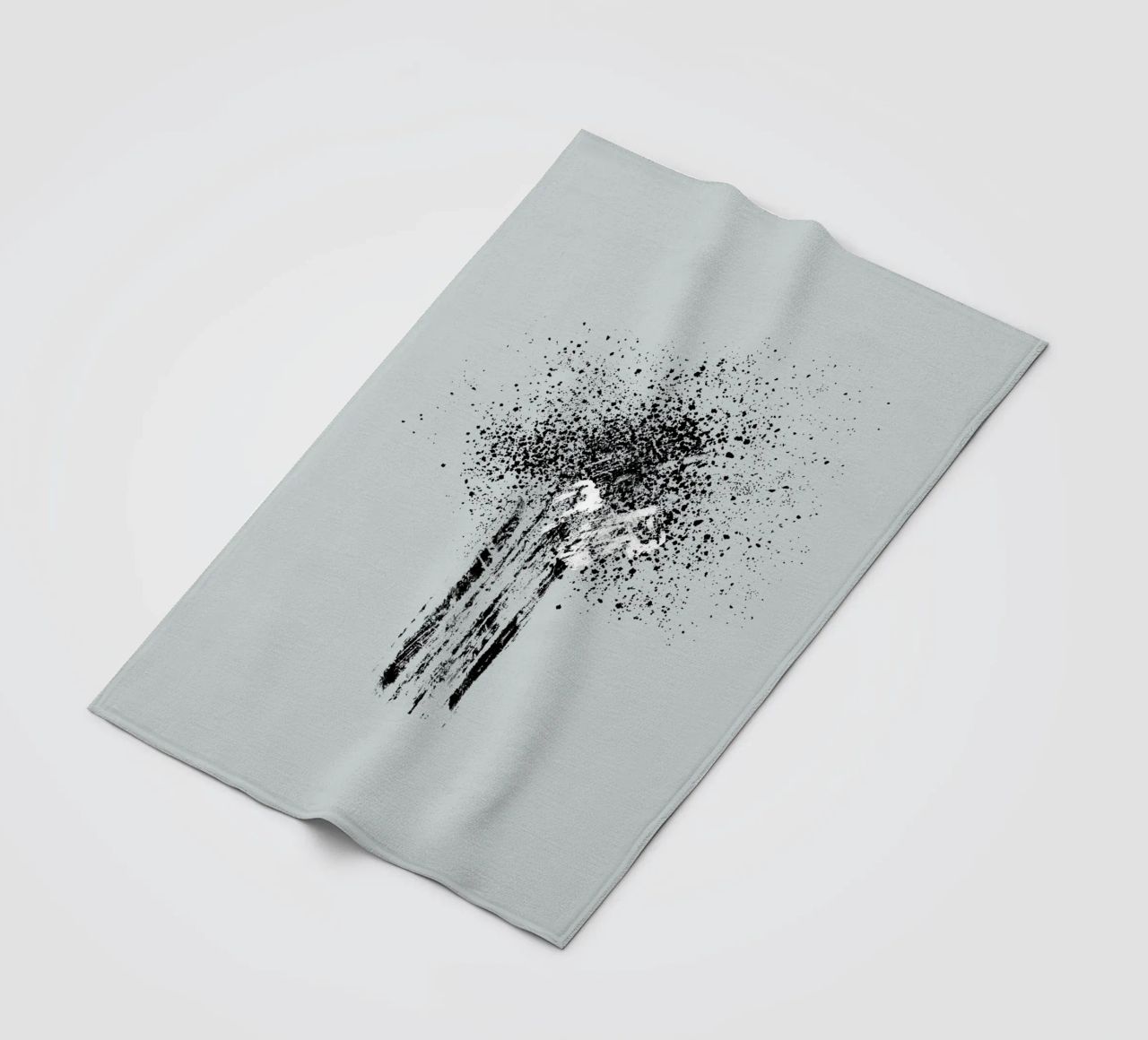 Modern and minimalist abstract with light blue background coperta in pile da Imaginative