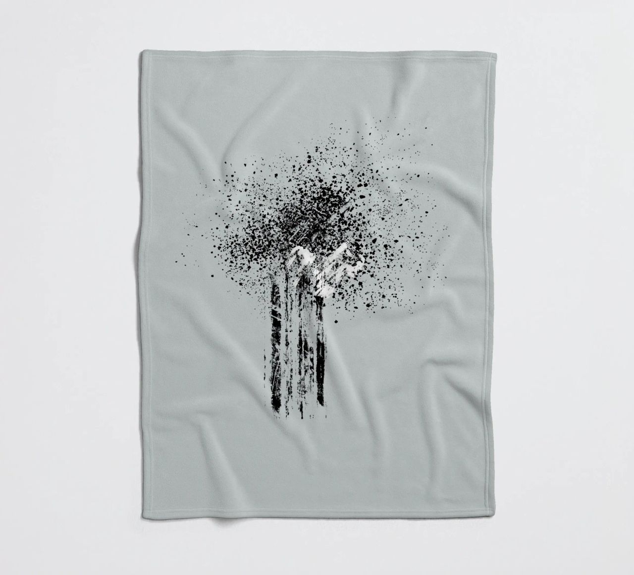Modern and minimalist abstract with light blue background coperta in pile da Imaginative