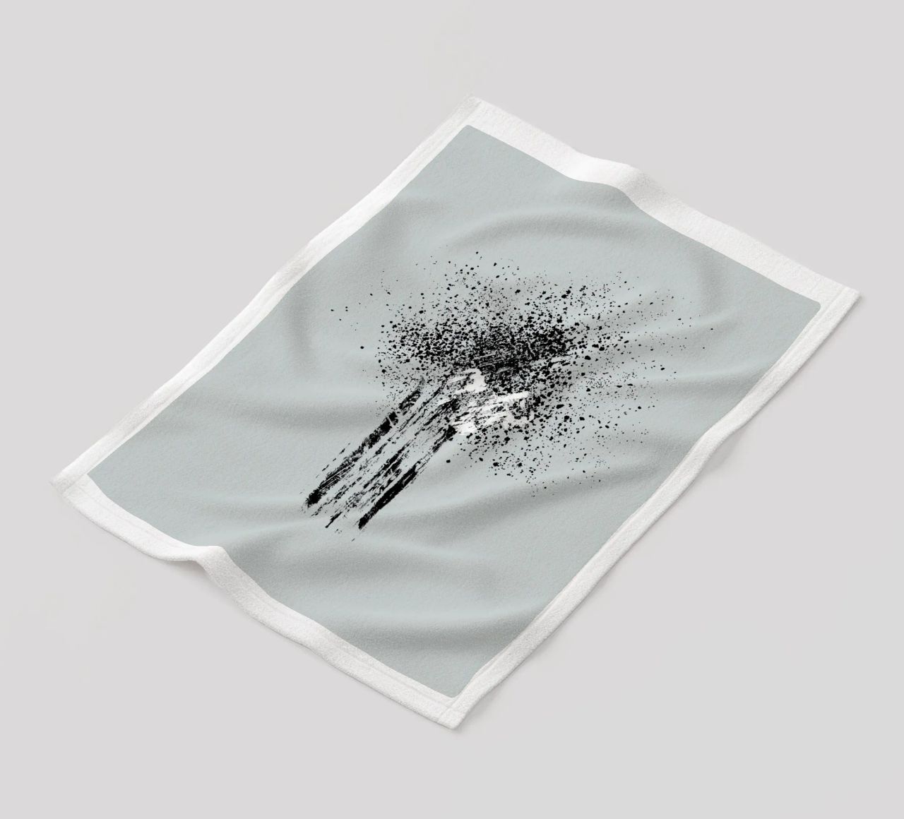 Modern and minimalist abstract with light blue background coperta in pile da Imaginative