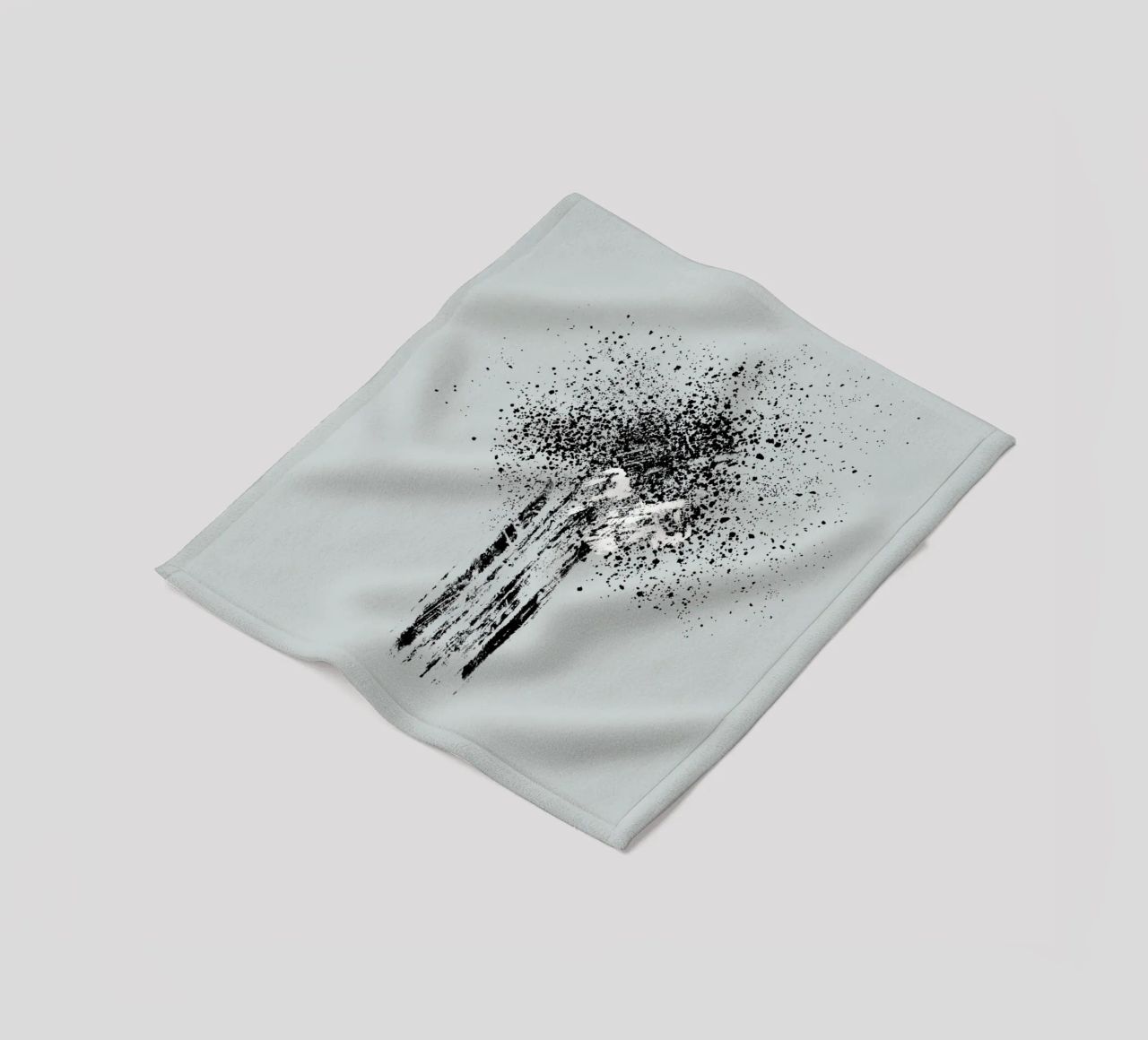 Modern and minimalist abstract with light blue background coperta in pile da Imaginative