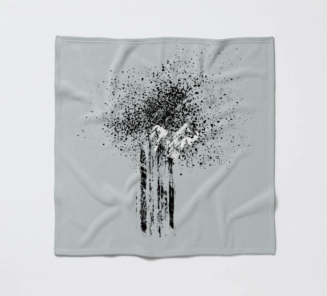 Modern and minimalist abstract with light blue background coperta in pile da Imaginative