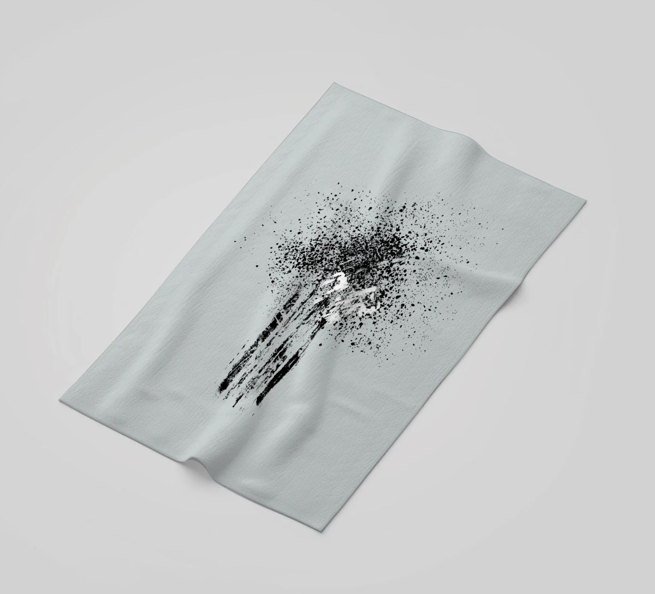 Modern and minimalist abstract with light blue background telo mare da Imaginative