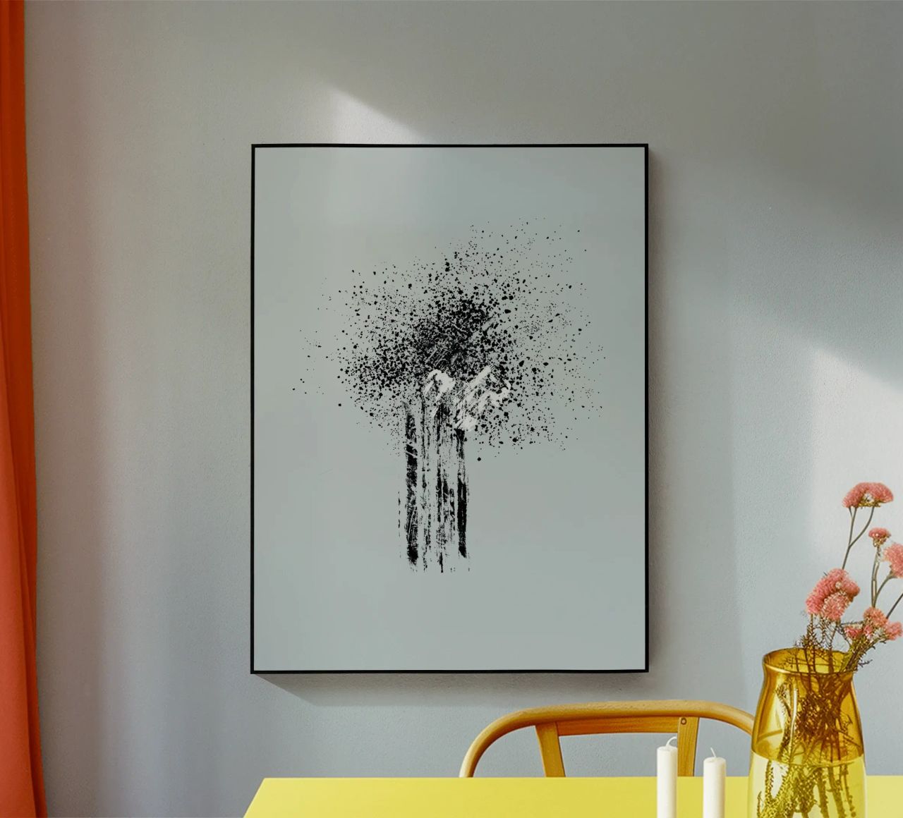 Modern and minimalist abstract with light blue background plexiglass da Imaginative