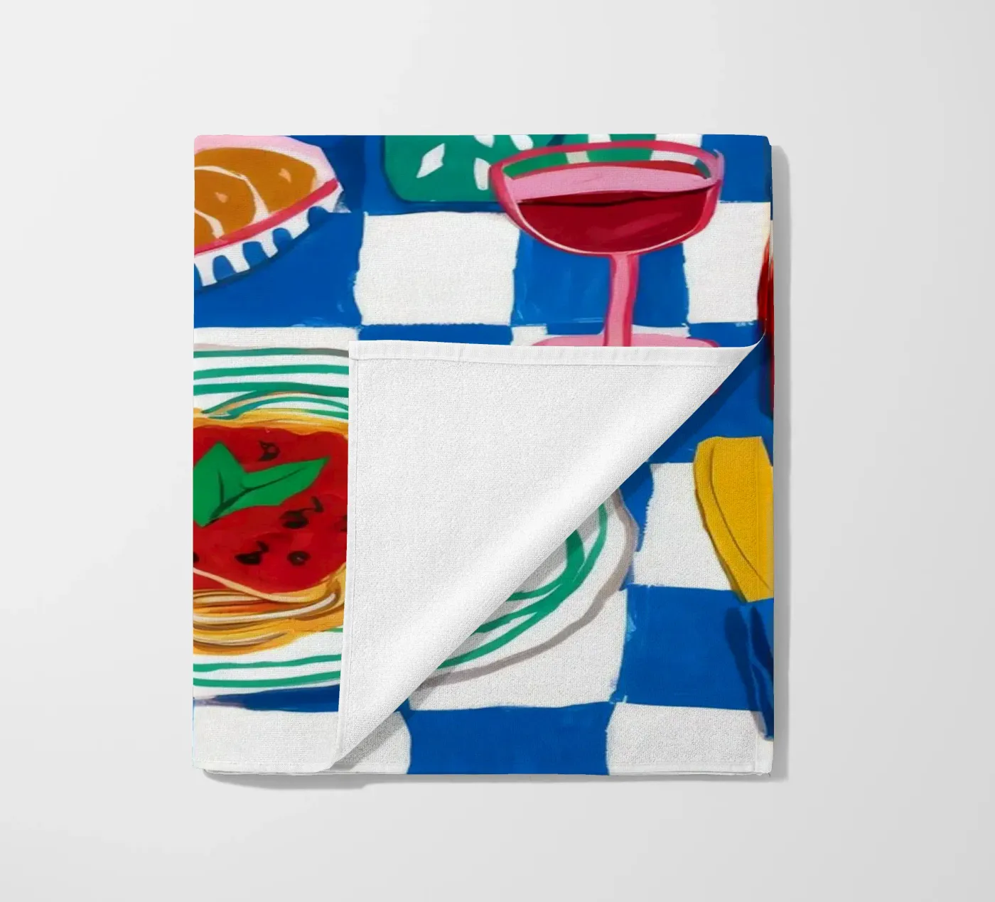 Spaghetti Wine Cherry telo mare da Aurora Muse